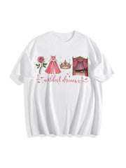 Retro Wildest Dreams Cotton T-Shirt in White