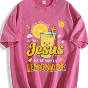 Making Lemonade Washable Vintage Washed T-Shirt in Red