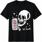Halloween Diet Coke Cotton T-Shirt in Black