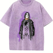 WWE Sting Iconic Wrestling Classic Fan vintage washed oversized T-shirt in Purple