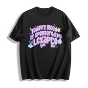 Today's Mood Is Sponsored by Lexapro Cotton T-Shirt in Black
