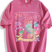 Fairy Godmother Baking Vintage Washed T-Shirt in Red