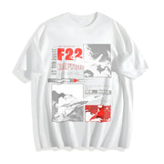 F-22 Raptor Military Good Cotton T-Shirt in White