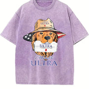 Michelob Ultra American Dog Vintage Washed T-Shirt in Purple