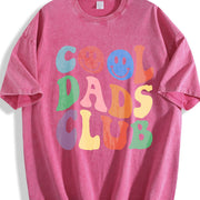 Dads Club Vintage Washed T-Shirt in Red