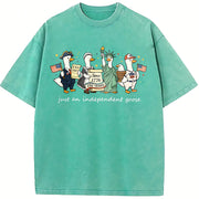 250th America Anniversary Independent Goose vintage washed oversized T-shirt in Blue