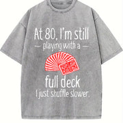 Retro-revival for Dad Vintage Washed T-Shirt in Gray