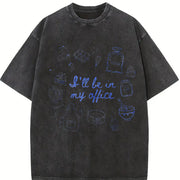 Baker for Cooking for Baking Moms Vintage Washed T-Shirt in Black