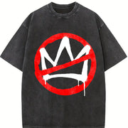 No Kings in America Protest Vintage Washed T-Shirt in Black