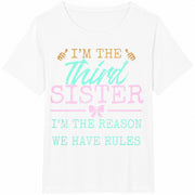 Third Sister Reason We Have Rules Cotton T-Shirt in White