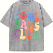 Dads Club Vintage Washed T-Shirt in Gray
