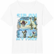 Sid on My Face Meme Cotton T-Shirt in White