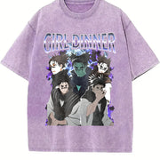 Jujutsu Kaisen Choso Anime vintage washed oversized T-shirt in Purple