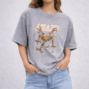 Project Hail Mary Amaze Amaze Amaze Rocky Sci-Fi Graphic vintage washed oversized T-shirt in Gray