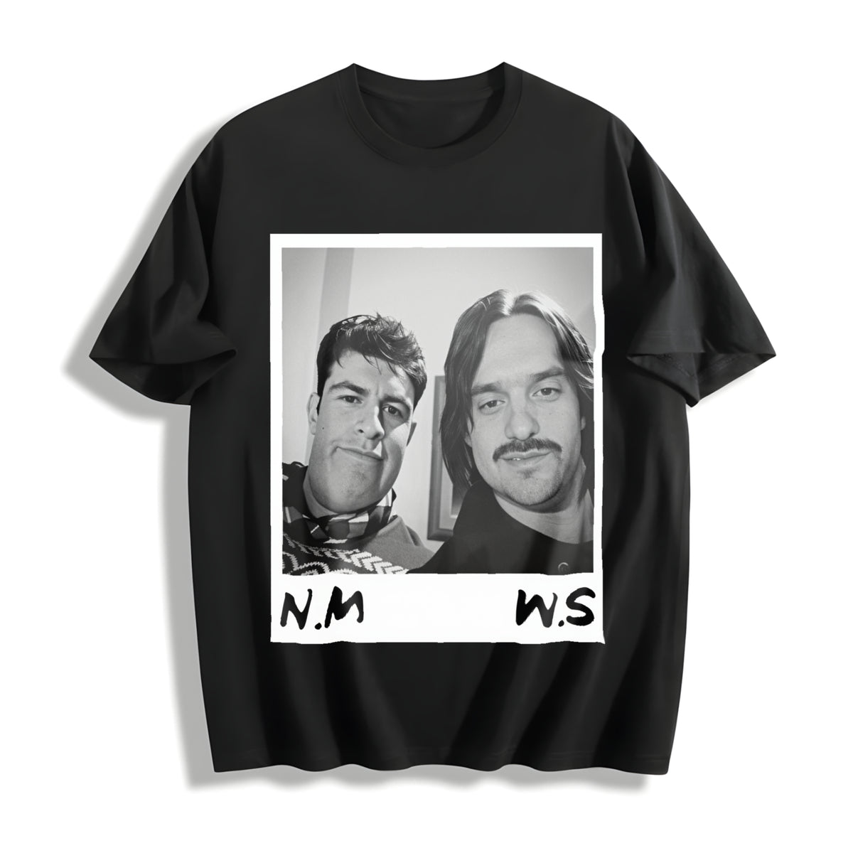 Nick Miller & Schmidt Cotton T-Shirt in Black