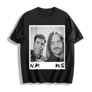 Nick Miller & Schmidt Cotton T-Shirt in Black
