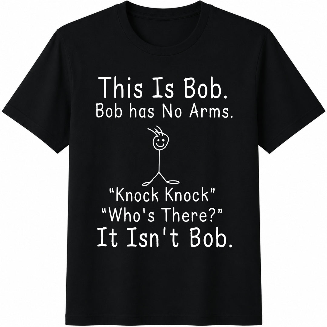 This Is Bob Cotton T-Shirt in Black