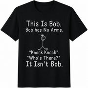 This Is Bob Cotton T-Shirt in Black
