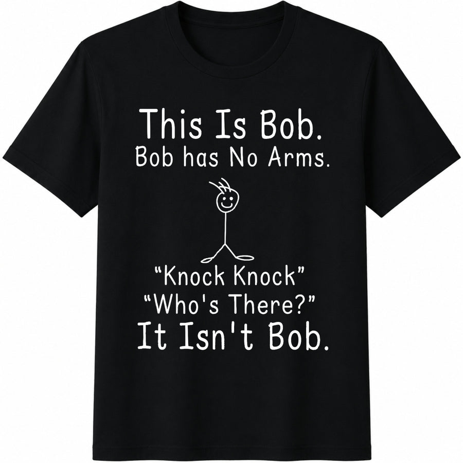 This Is Bob Cotton T-Shirt in Black