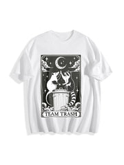 Team Trash Tarot Card Cotton T-Shirt in White