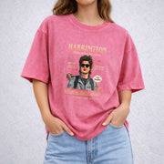 Babysitter Harrington vintage washed oversized T-shirt in Red