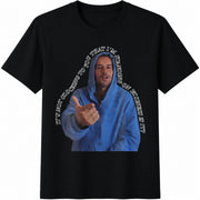 It's Not Clocking to You Portrait Cotton T-Shirt in Black