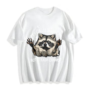 Give Me a Hug Cotton T-Shirt in White