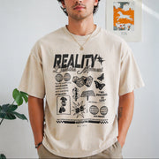 Reality Jackson Moment Vintage Washed T-Shirt in Beige