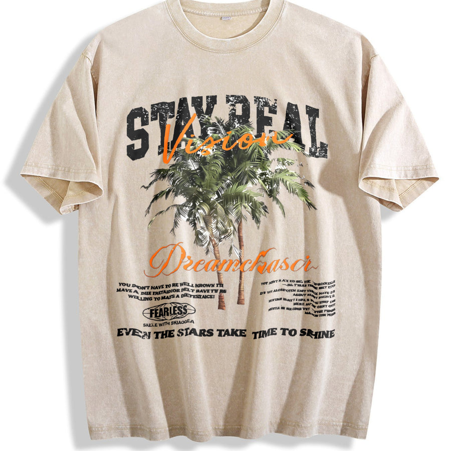 Saint Vincent Dreamchaser Vintage Washed T-Shirt in Beige