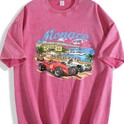 Monaco 1938 Racing Vintage Washed T-Shirt in Red