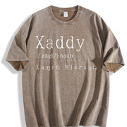 Xaddy Xaden Riorson Xaden Fourth Wing vintage washed oversized T-shirt in Brown
