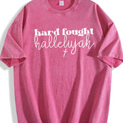 Christian Prayer 1xl-5xl Vintage Washed T-Shirt in Red