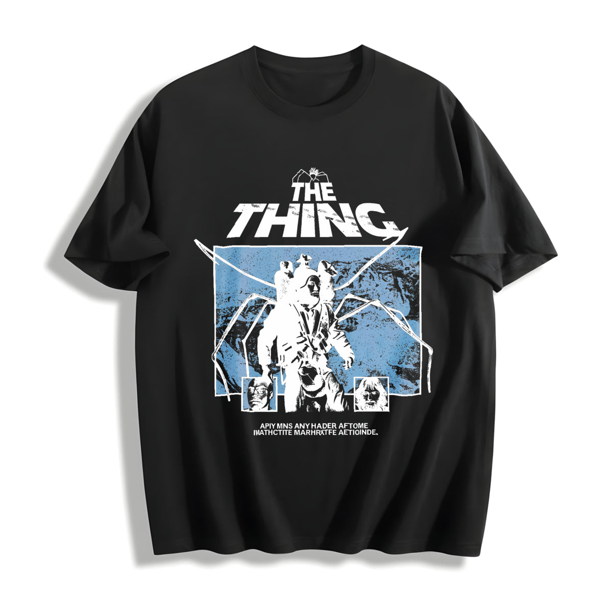 Y2k the Thing Sci-fi Movie Cotton T-Shirt in Black