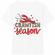Crawfish Season Cotton T-Shirt in White