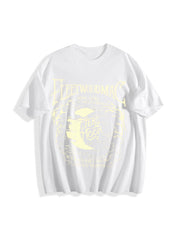 Moon Cotton T-Shirt in White