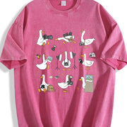 Silly Goose Photographer Vintage Washed T-Shirt in Red