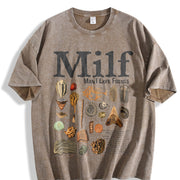 Man I Love Fossils Vintage Washed T-Shirt in Brown