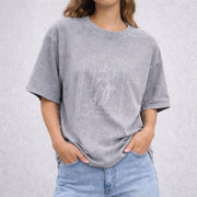If You Are Neutral In Situations Of Injustice vintage washed oversized T-shirt in Gray