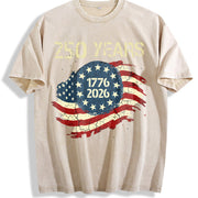 250 Years 1776-2026 Vintage Washed T-Shirt in Beige
