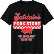 Satriale's Pork Store Cotton T-Shirt in Black