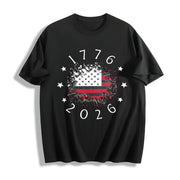 Made in America Patriotic Cotton T-Shirt in Black