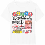 Playa Worldwide Kingsplay Cotton T-Shirt in White