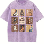 1pc Pure Vintage Washed T-Shirt in Purple