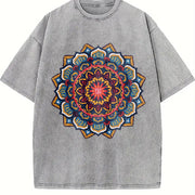 Mandala FDT Anti Trump Vintage Washed T-Shirt in Gray