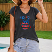 A Wonderful American Fresh White Vest for July 4th Women's Color Cotton Tank Top in Gray