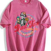 Dad Tax Making Sure It's Not Poison Fathers Day Vintage Washed T-Shirt in Red