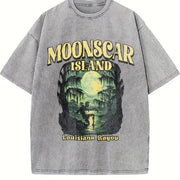 The Retro Halloween That Makes Me Feel Alive Vintage Washed T-Shirt in Gray