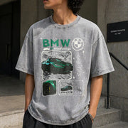 BMW M4 Competition Vintage Washed T-Shirt in Gray