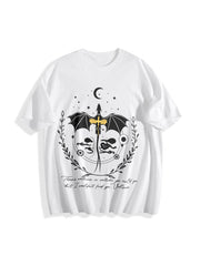 Basgiath War College Cotton T-Shirt in White