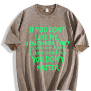 Mind Over Matter Bold Text for Spring and Outfits vintage washed oversized T-shirt in Brown
